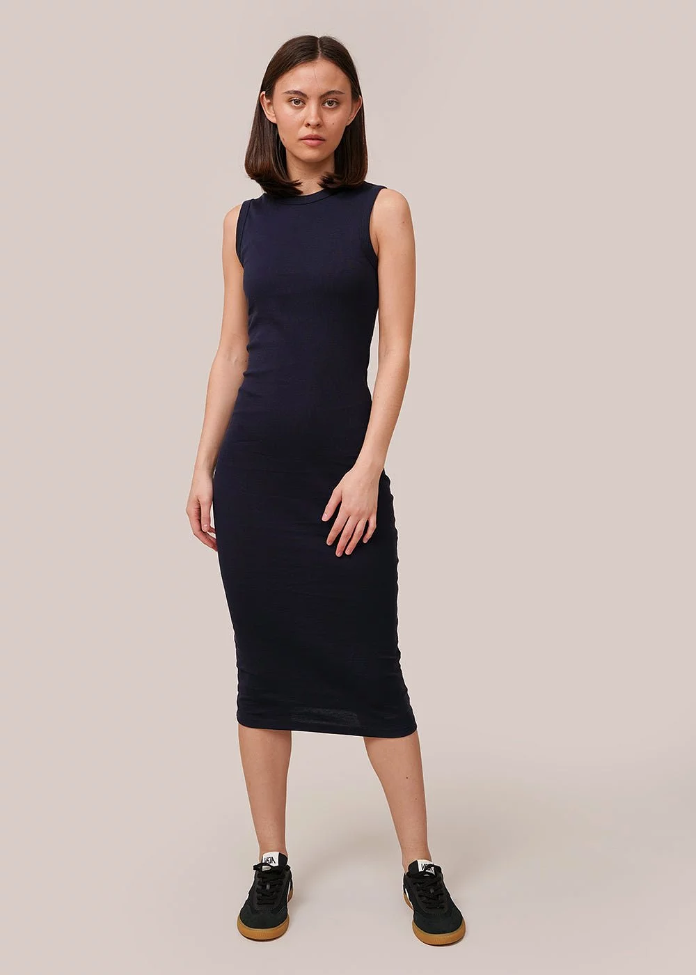 Navy Esmé Midi Dress