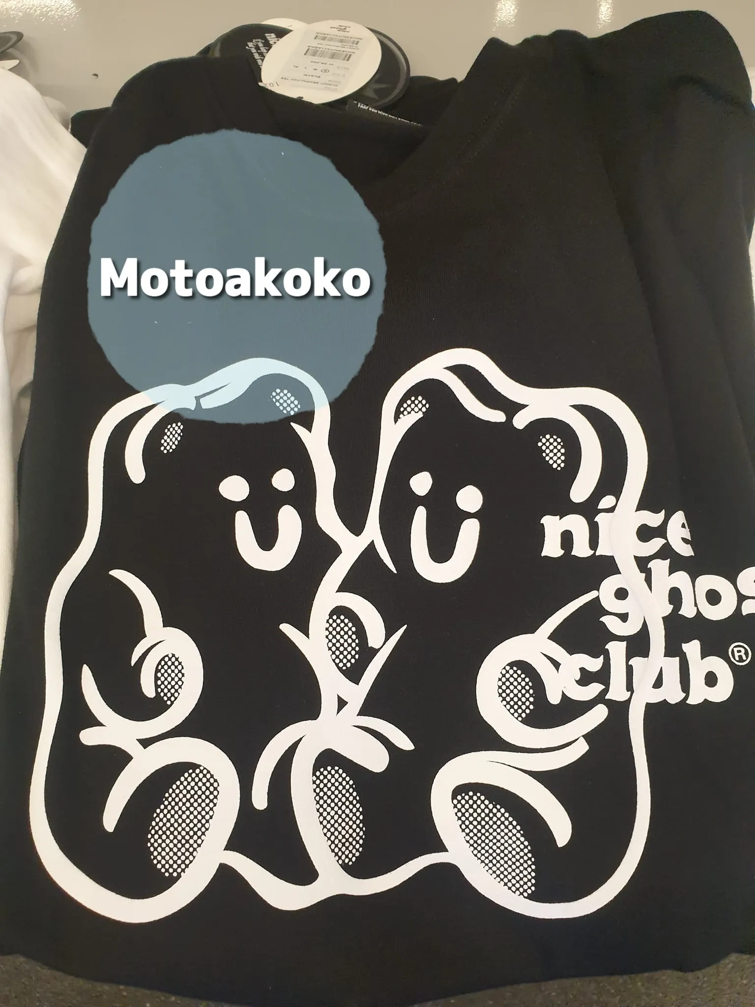 Nice Ghost Club  |Unisex Street Style Short Sleeves Oversized Logo T-Shirts