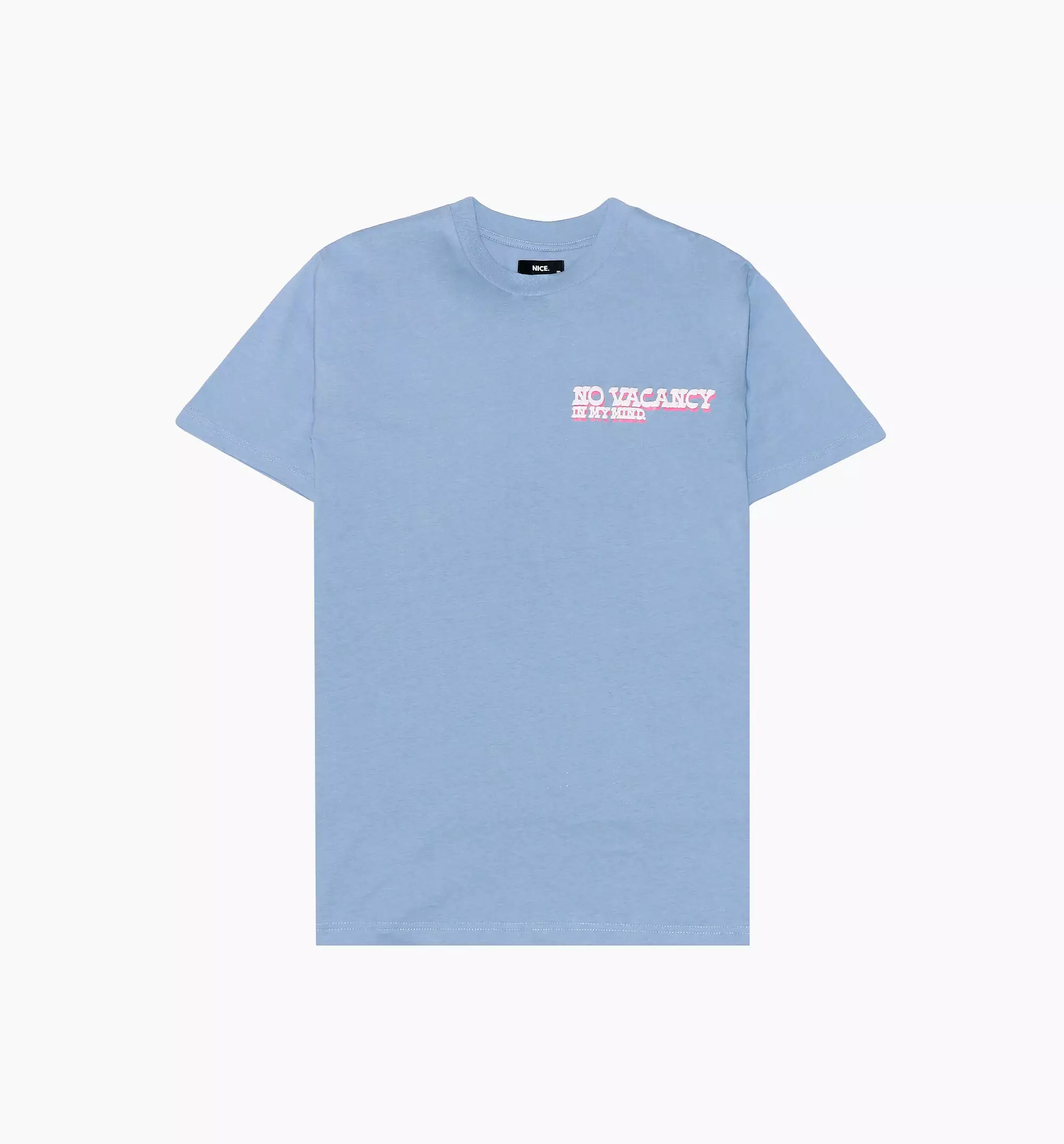 No Vacancy Short Sleeve Shirt Mens T-Shirt (Blue)