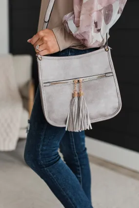 Not Like The Rest Crossbody Purse- Grey