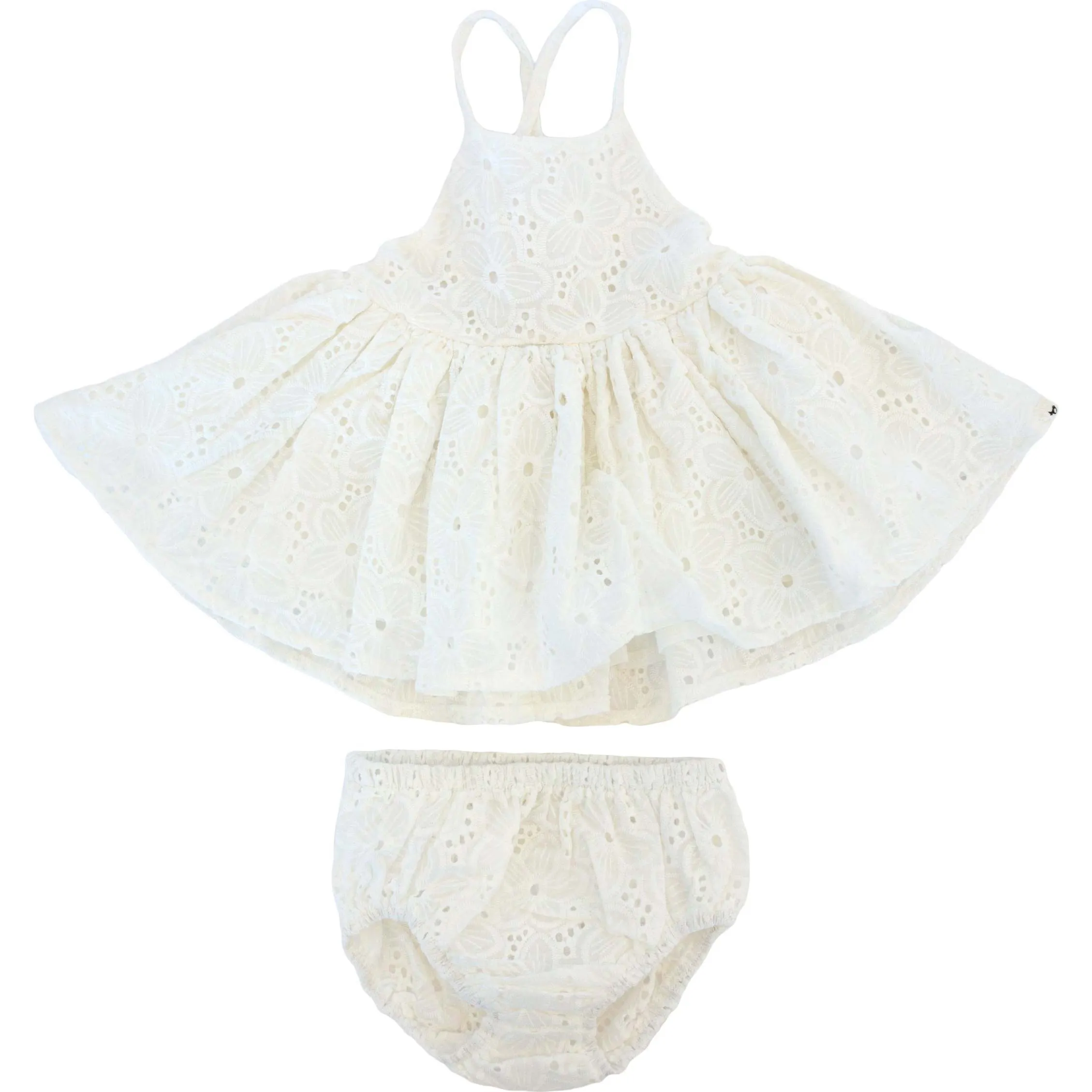 oh baby! Eyelet Party Dress, Cream