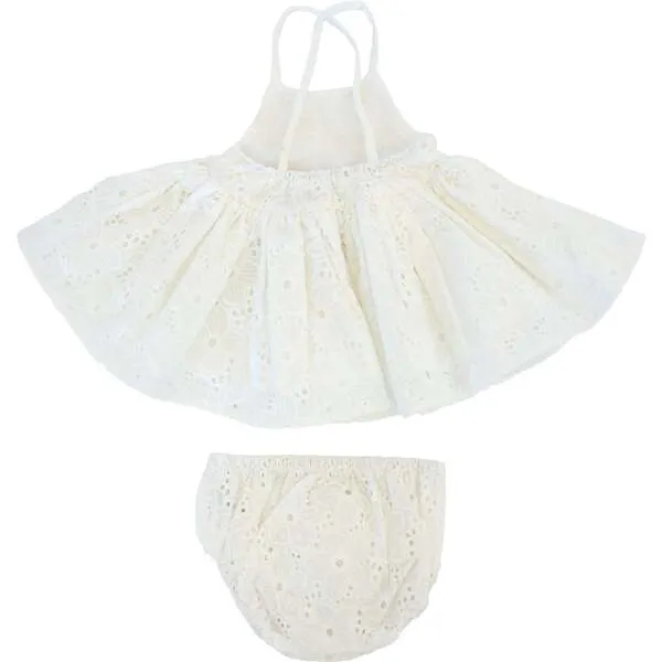 oh baby! Eyelet Party Dress, Cream