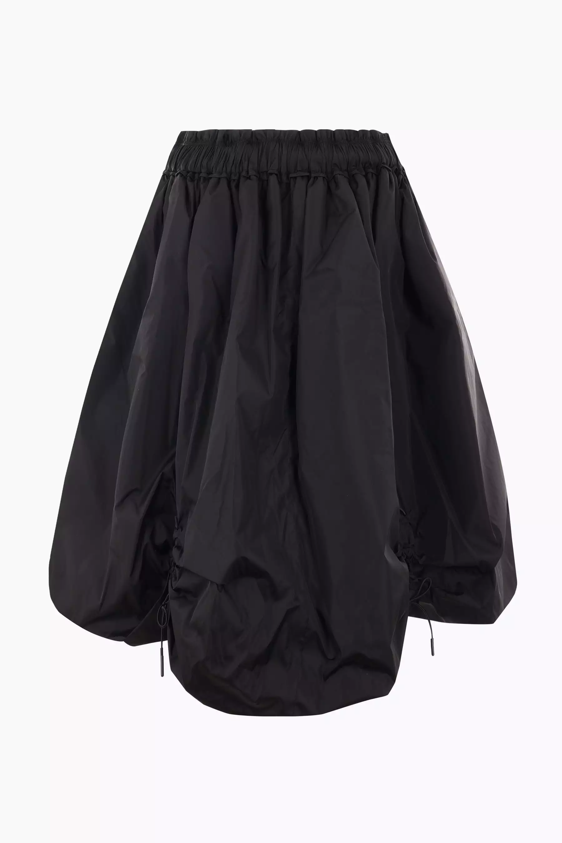 padded nylon skirt