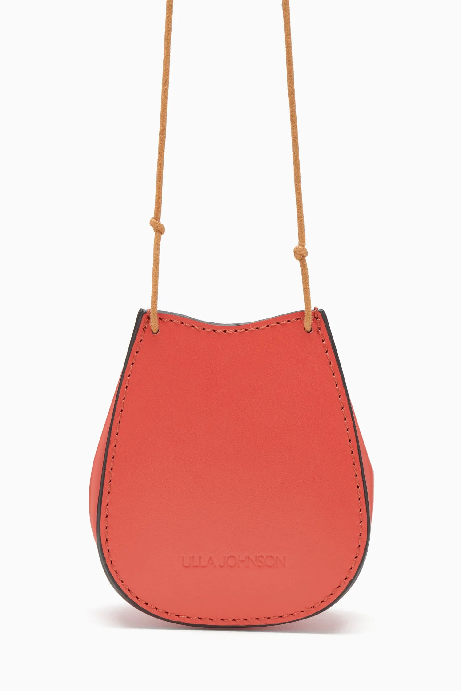 Paloma Ruched Pochette - Coral