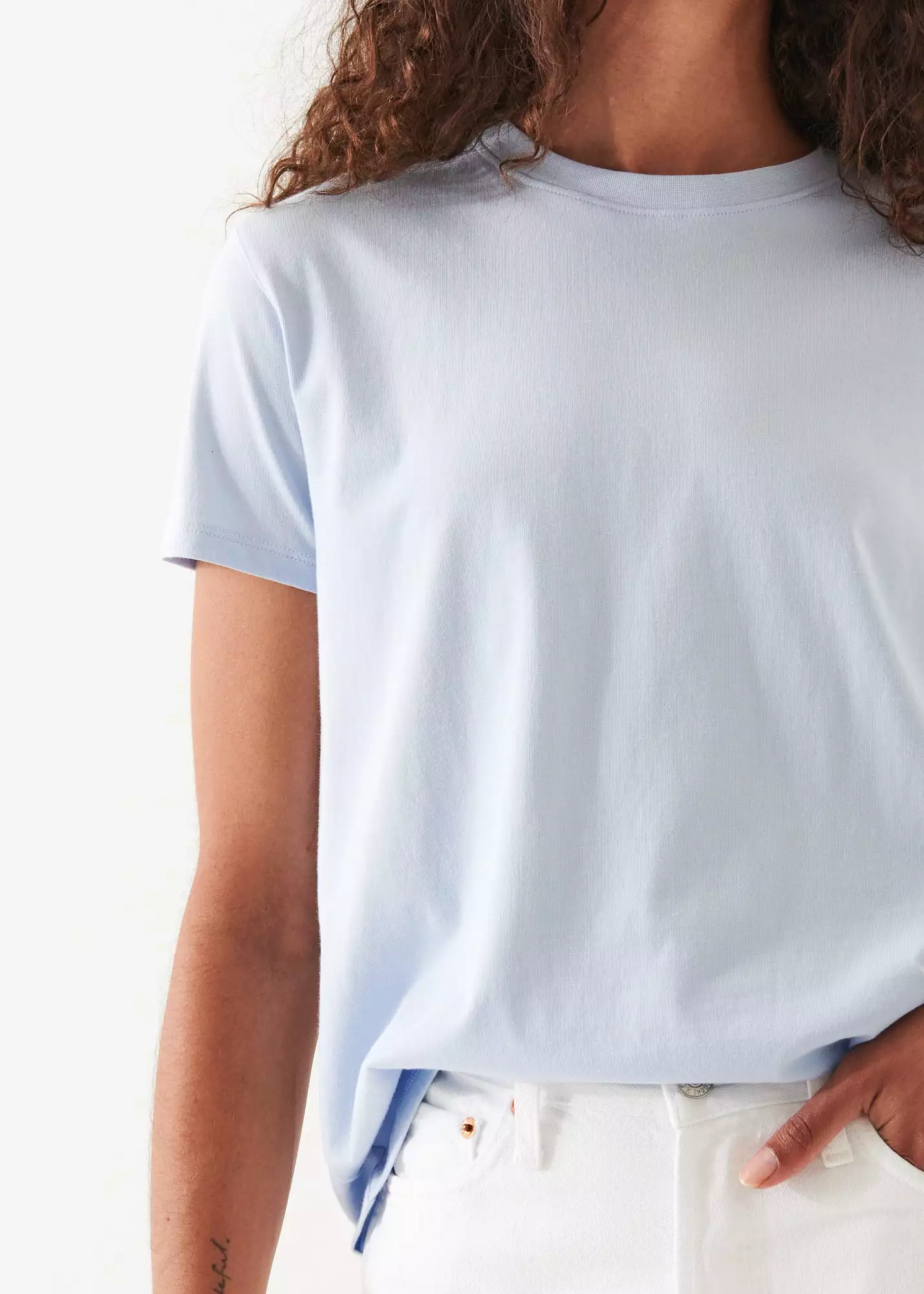 PASTEL ICONIC PIMA COTTON  STRETCH BOYFRIEND T-SHIRT