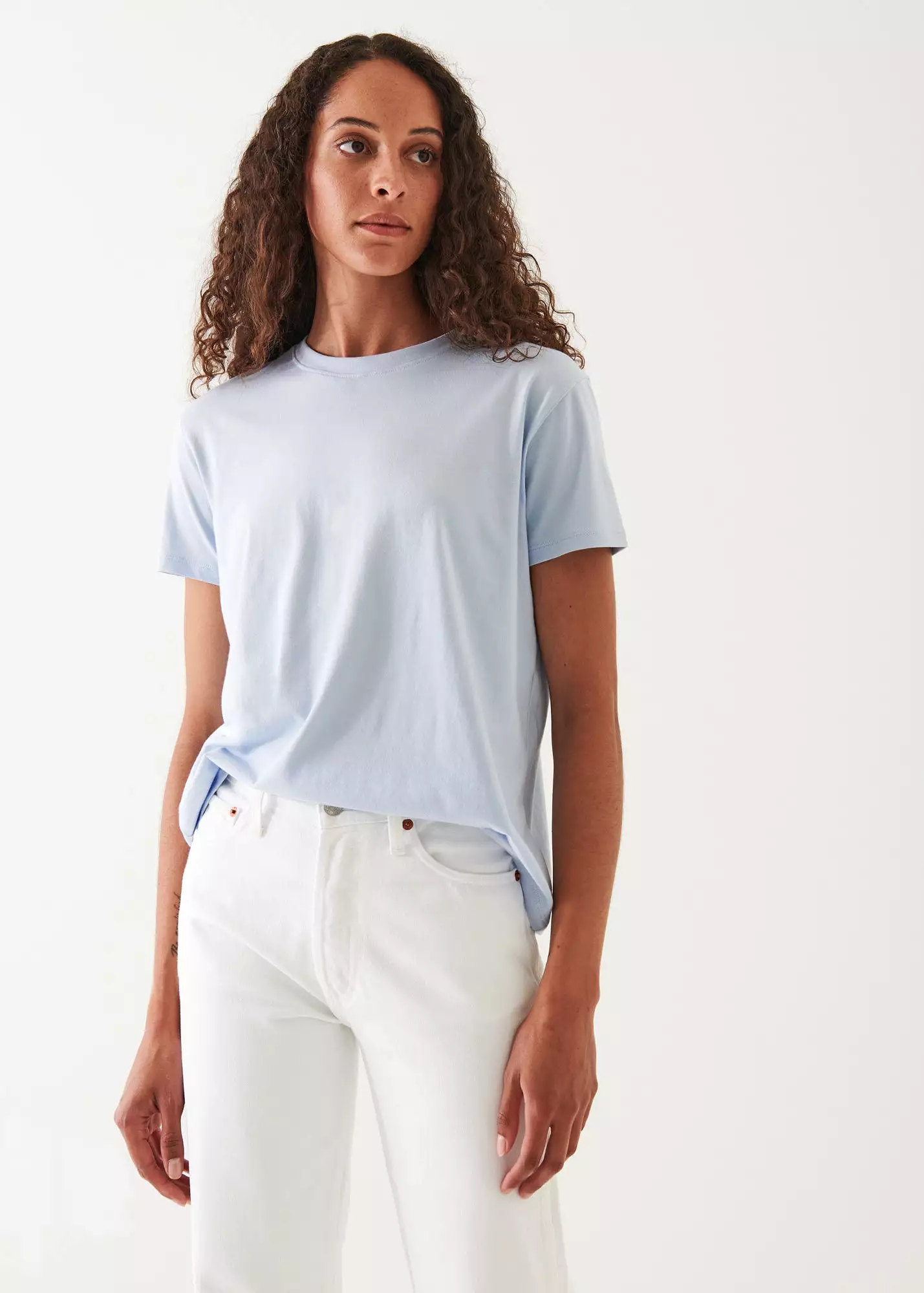 PASTEL ICONIC PIMA COTTON  STRETCH BOYFRIEND T-SHIRT