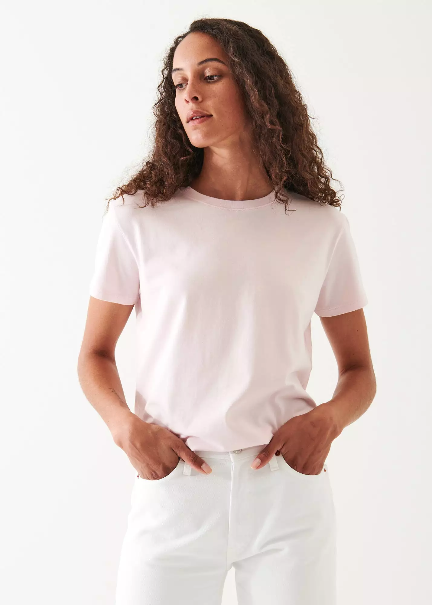 PASTEL ICONIC PIMA COTTON  STRETCH BOYFRIEND T-SHIRT