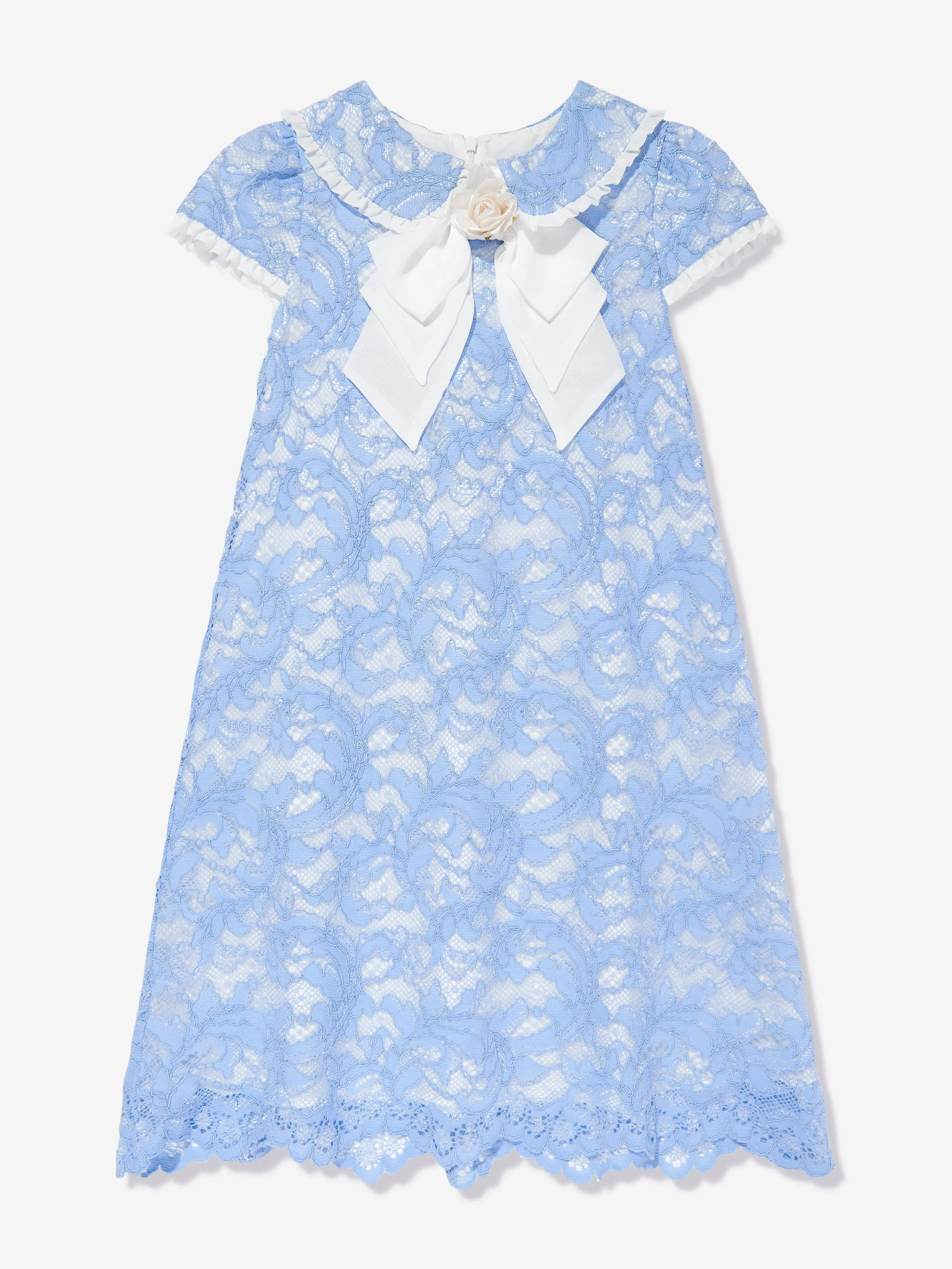 Patachou Girls Party Dress in Blue