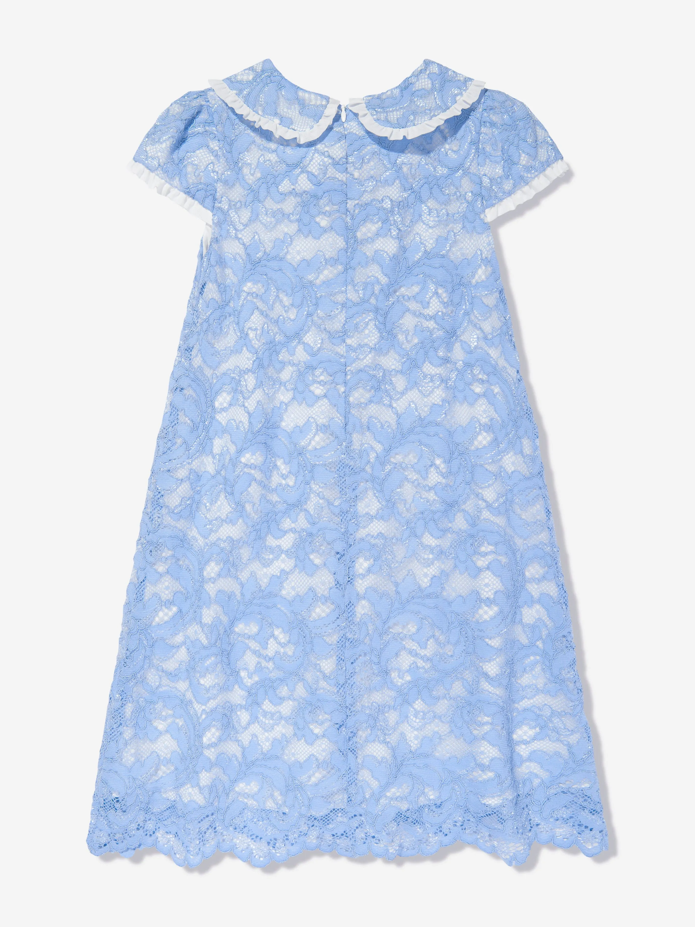 Patachou Girls Party Dress in Blue