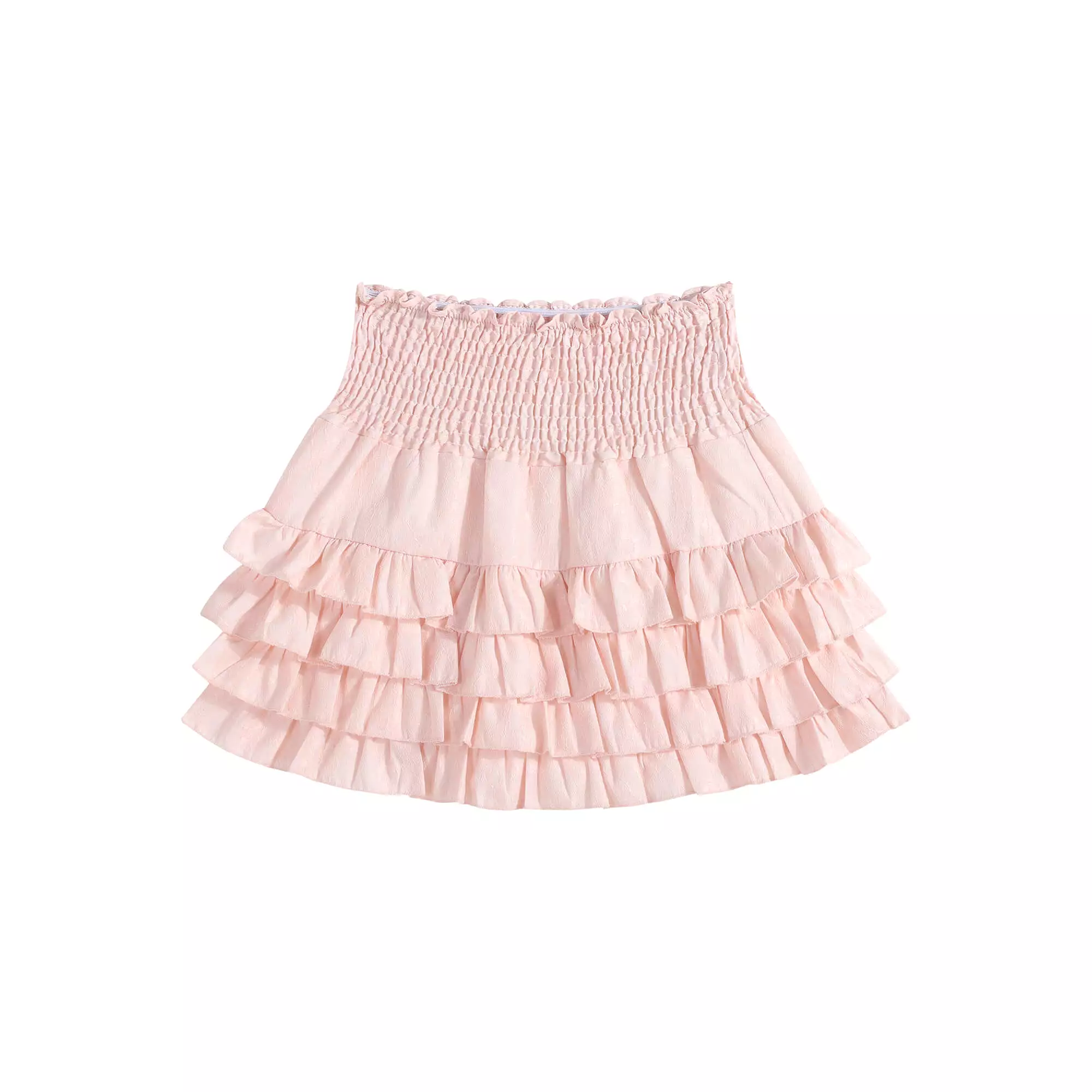 Pink lace ballet girl sweet high waisted puffy cake skirt BY9133