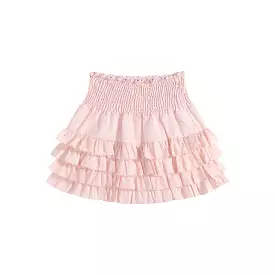 Pink lace ballet girl sweet high waisted puffy cake skirt BY9133