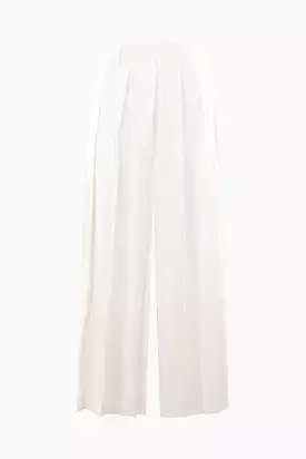 pleated cotton skirt pants