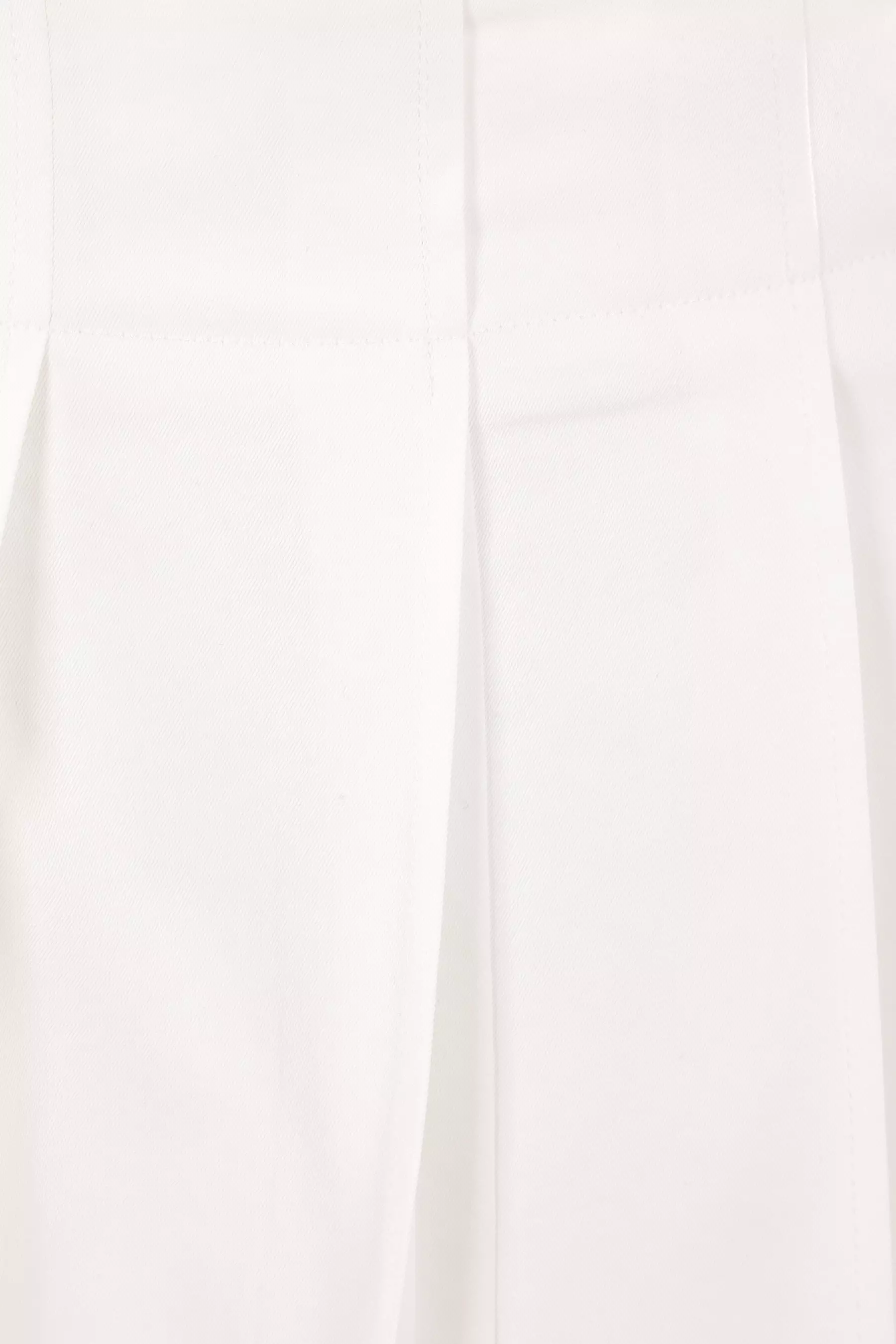 pleated cotton skirt pants