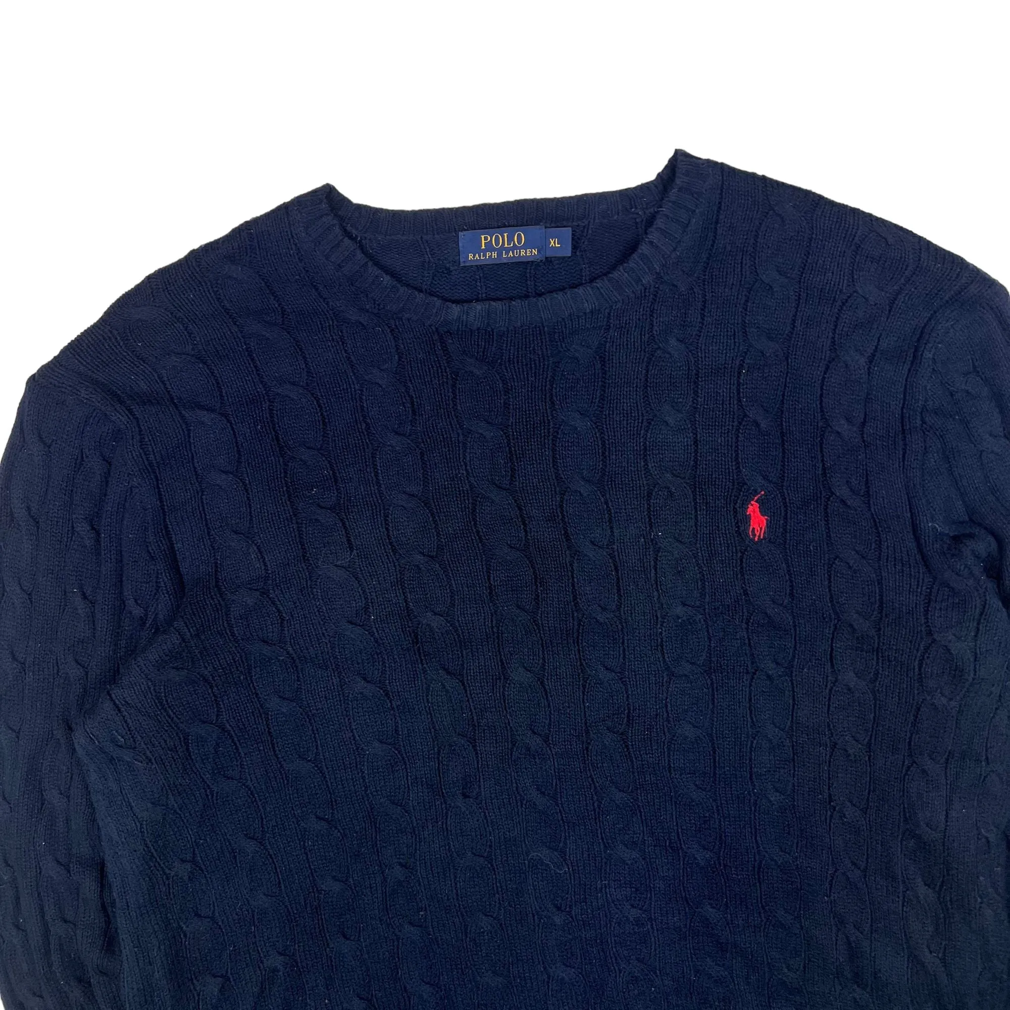 Polo Ralph Lauren Cable Knit Sweater Navy