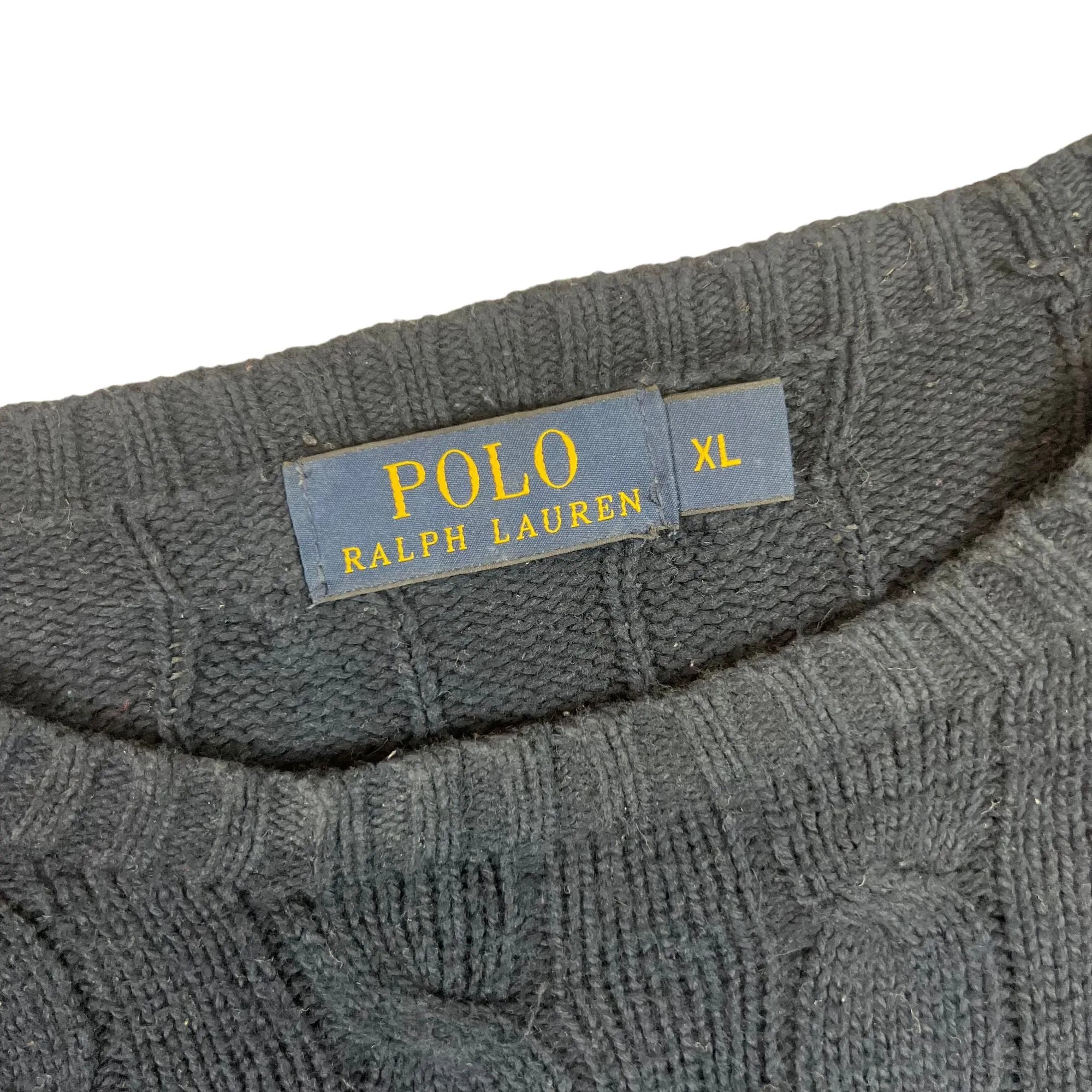 Polo Ralph Lauren Cable Knit Sweater Navy