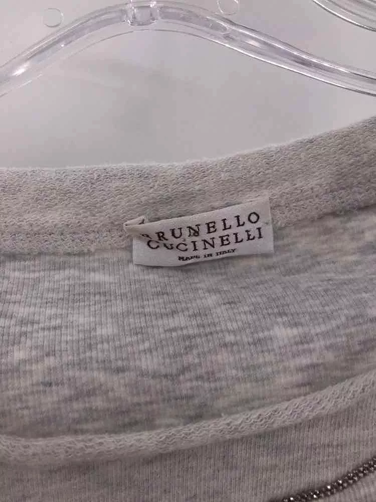 Pre-Owned Brunello Cucinelli Grey Size Medium T-shirt