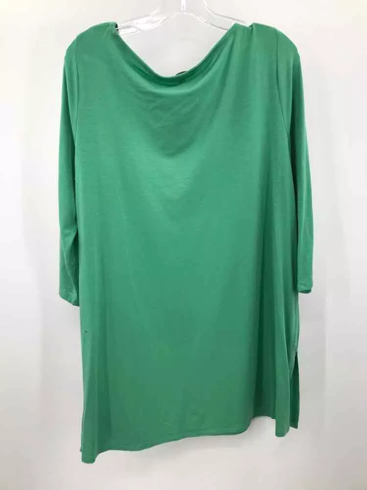 Pre-Owned Eileen Fisher Green Size Large T-shirt