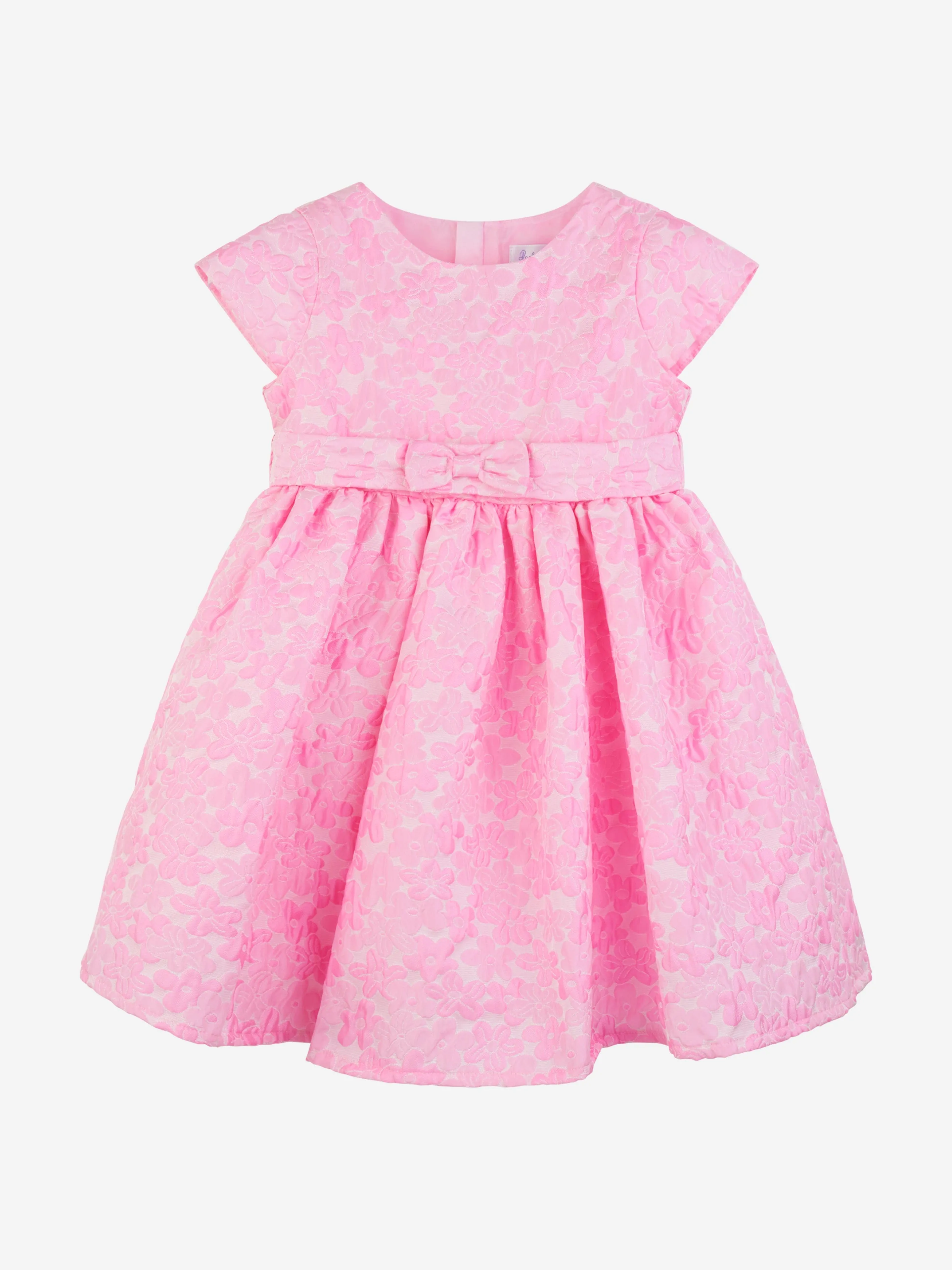 Rachel Riley Girls Daisy Damask Party Dress in Pink