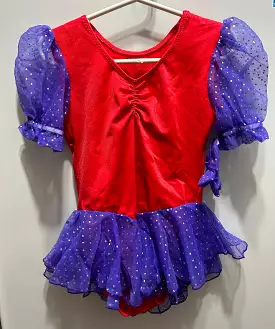 Red/Purple Child 6X-7 Skate Dress