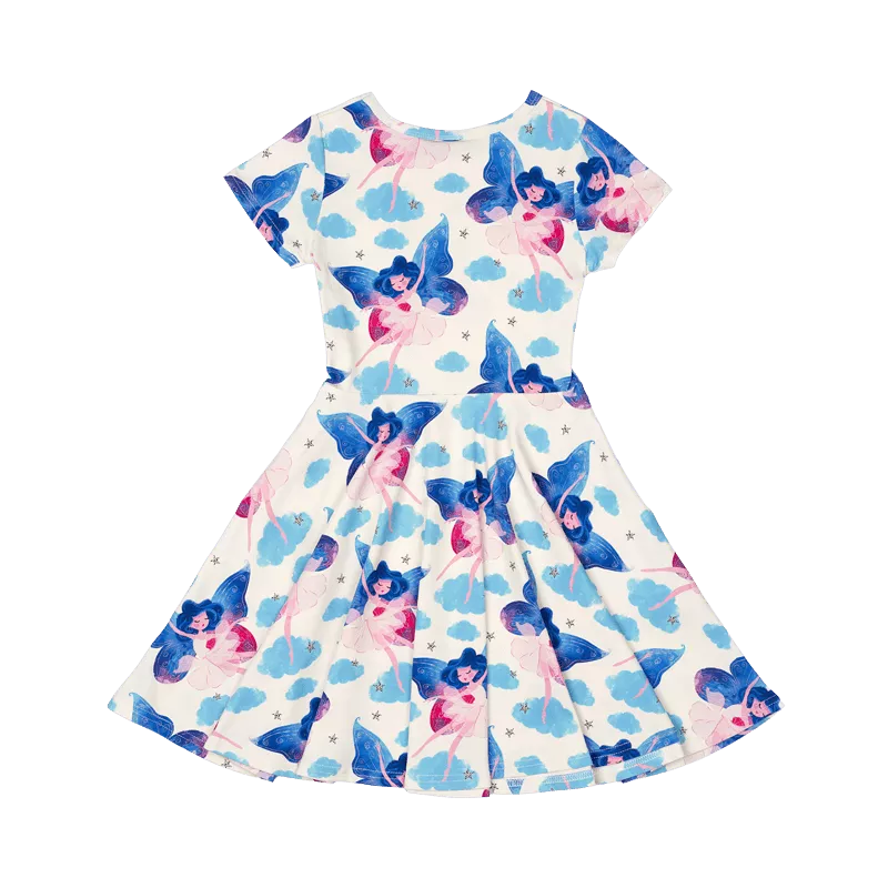 Rock Your Baby Fairy Girls Waisted Dress