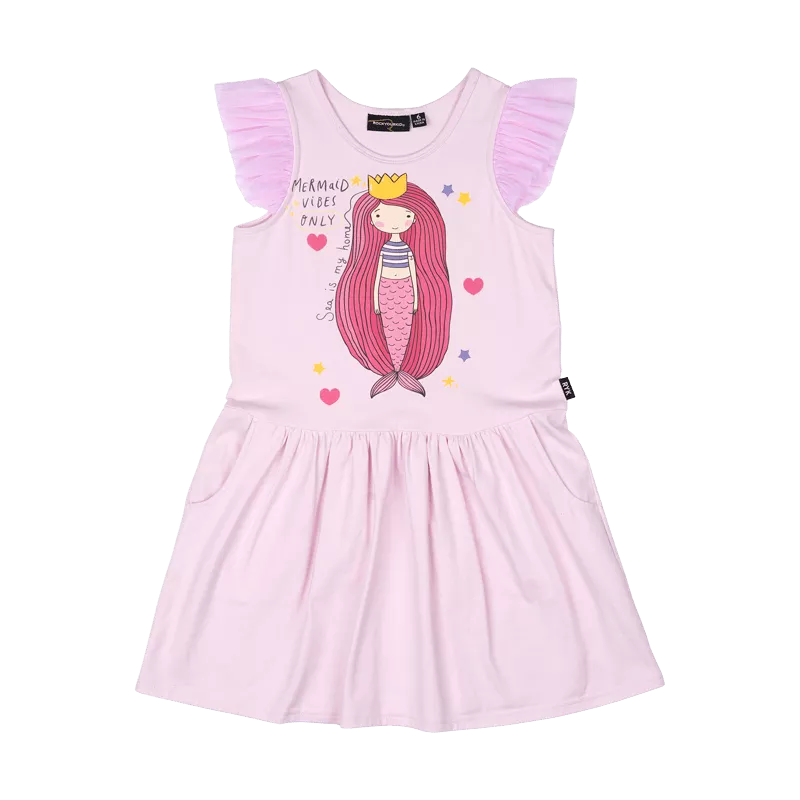 Rock Your Baby Mermaid Dreams Drop Waist Dress