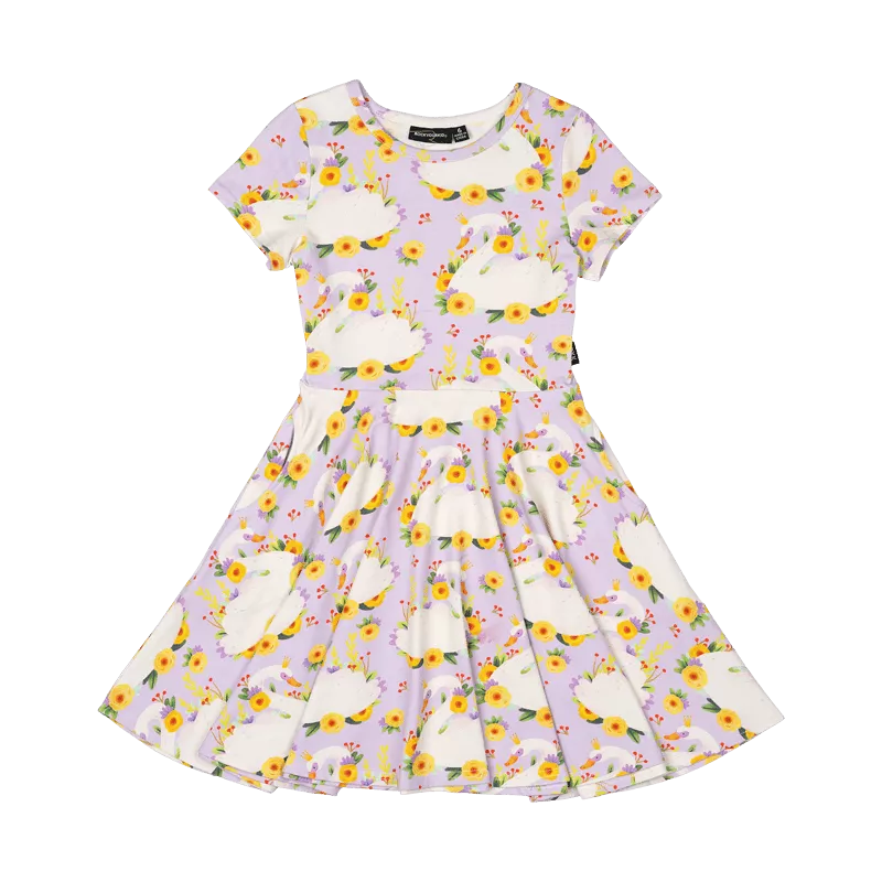 Rock Your Baby Princess Swan Waisted Dress