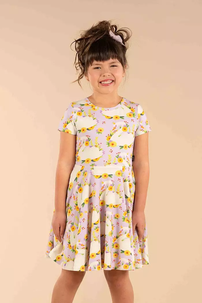 Rock Your Baby Princess Swan Waisted Dress