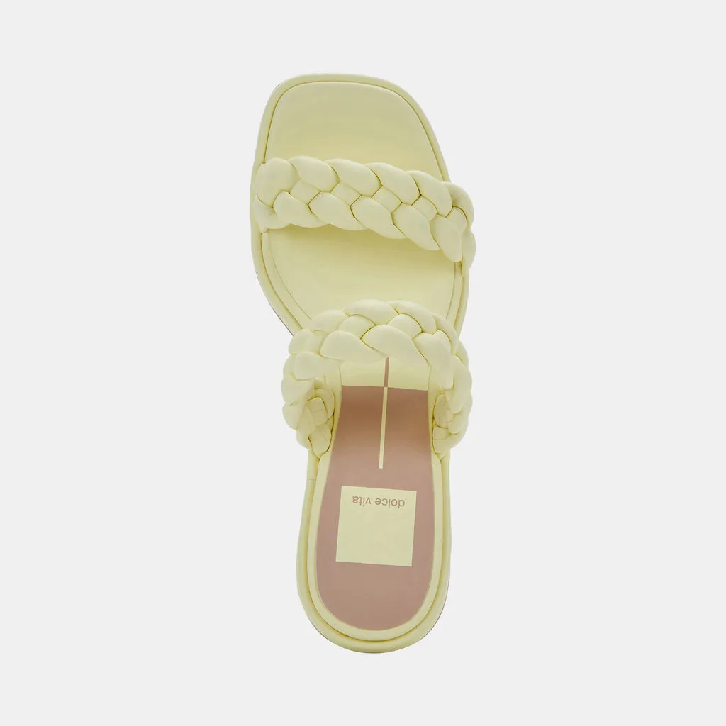 RONIN Sandals Lemon Cream Stella | Braided Lemon Cream Sandals– Dolce Vita 6866100191298