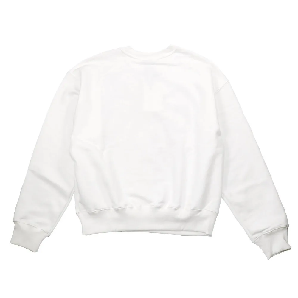 RONRON  |Rib Street Style U-Neck Long Sleeves Plain Cotton Oversized