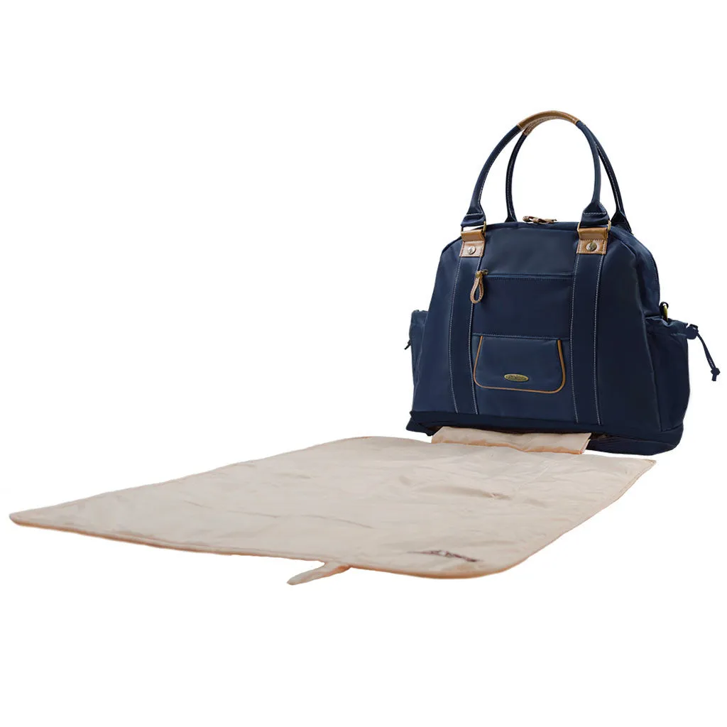 Sail Away Satchel - Nautical Navy