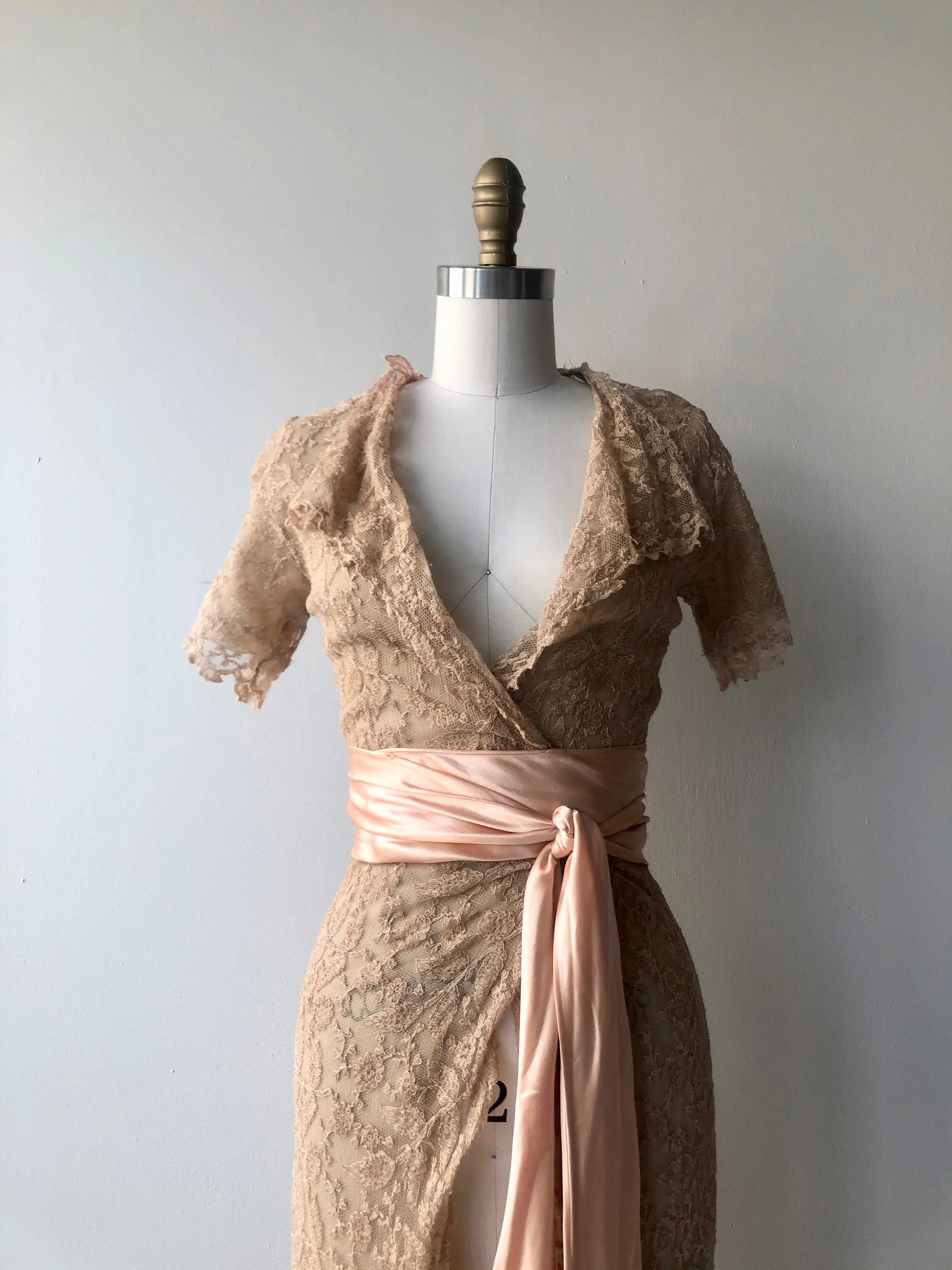 SALE | Antique Lace Dressing Gown