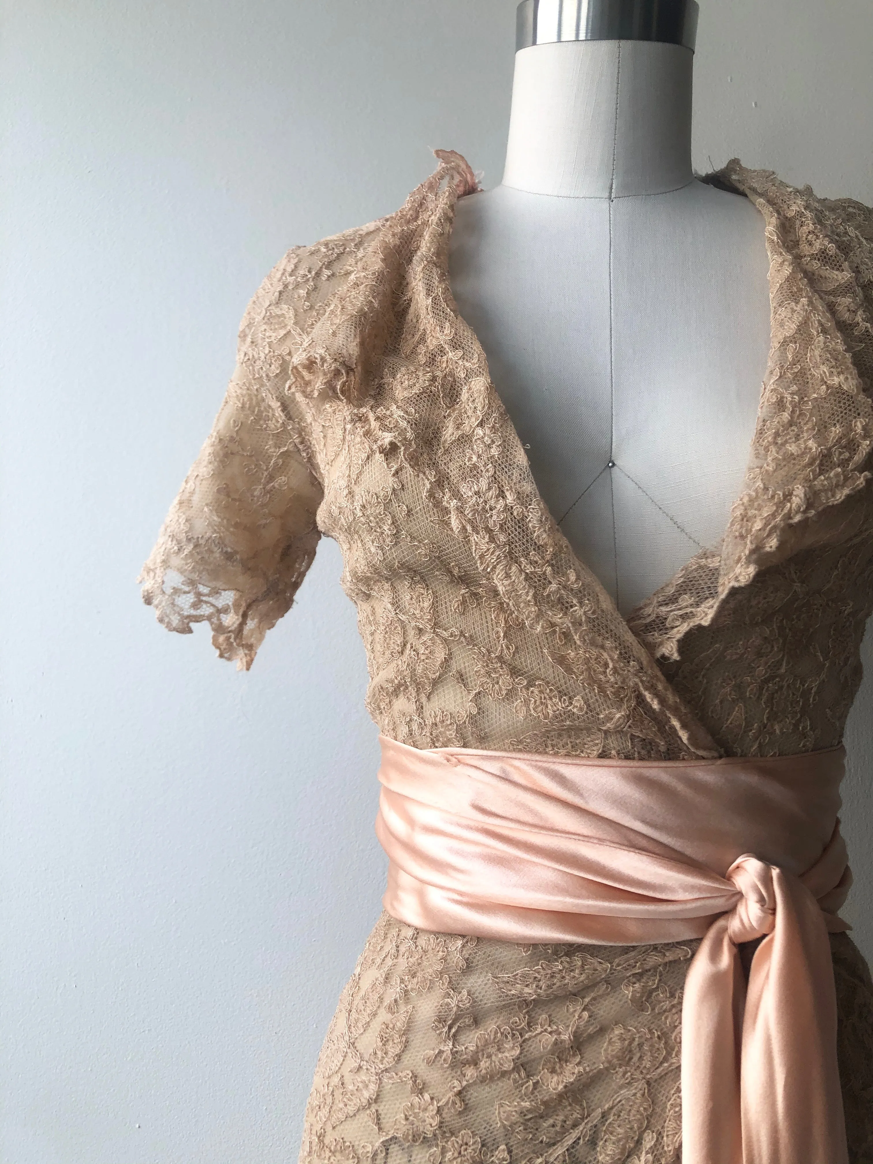 SALE | Antique Lace Dressing Gown