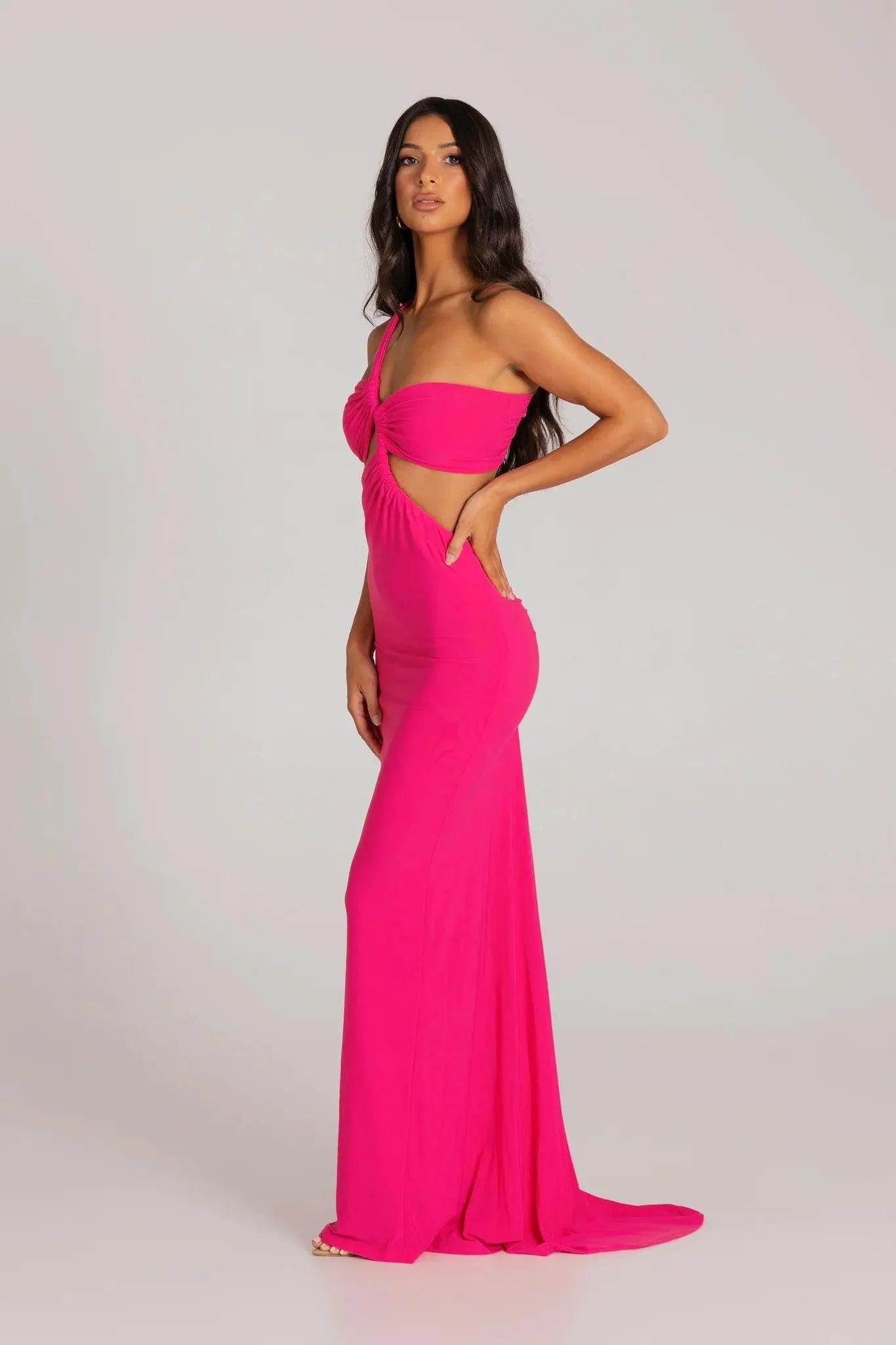 Sari Gown - Fuchsia