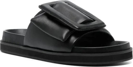 Senso Nola buckle-strap leather sandals Black