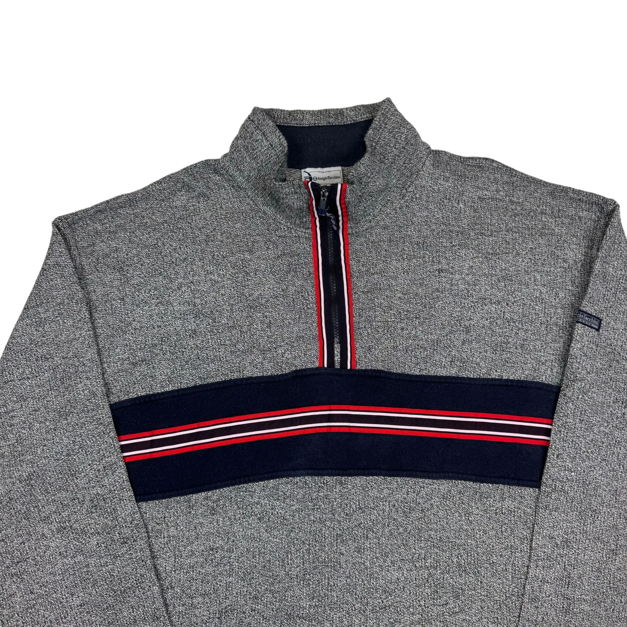 Sergio Tacchini Quarter-Zip Sweater Grey