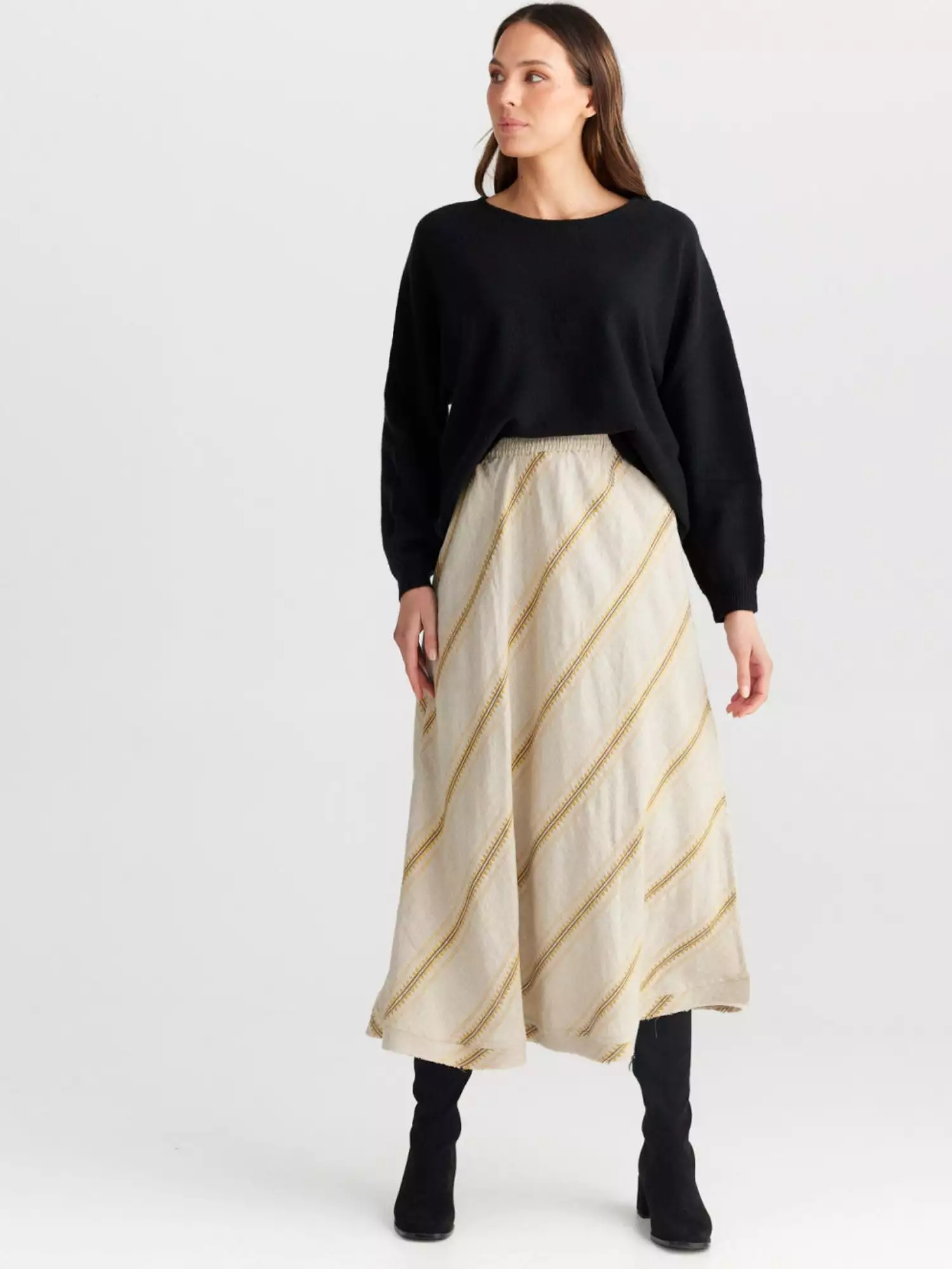 Sicily Skirt | Taj Stripe