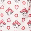 Smak Parlour Pink & Red Madam Mushroom Mod Skirt