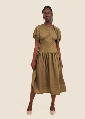 Smoked Olive Drea Dress