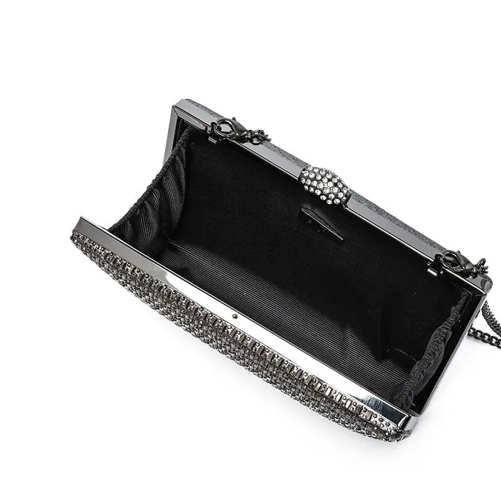 Sparkling Crystal Embellished Clutch AD 120