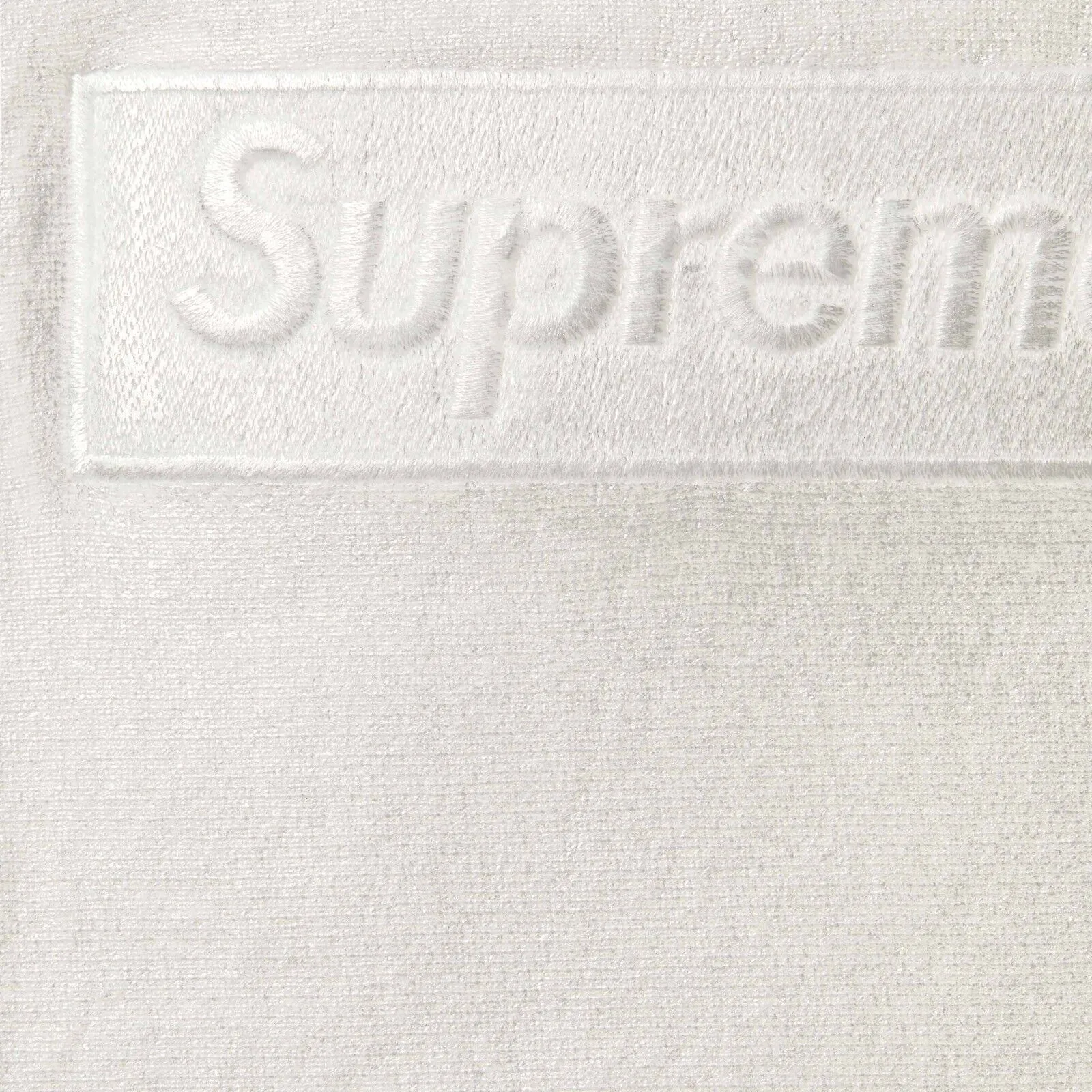 Supreme MM6 Maison Margiela Foil Box Logo Hooded Sweatshirt White