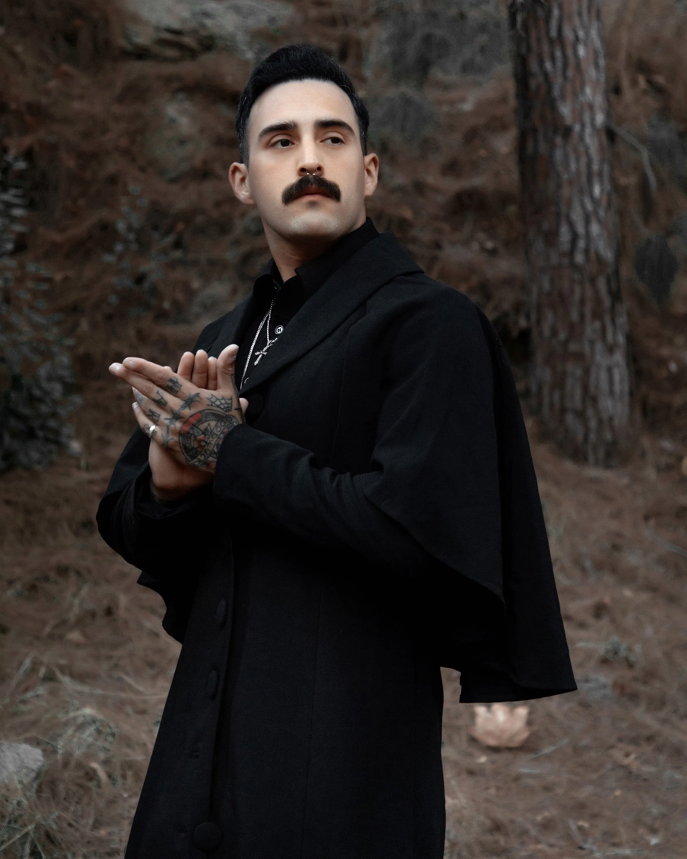 The Full-Length Nevermore Caped Coat