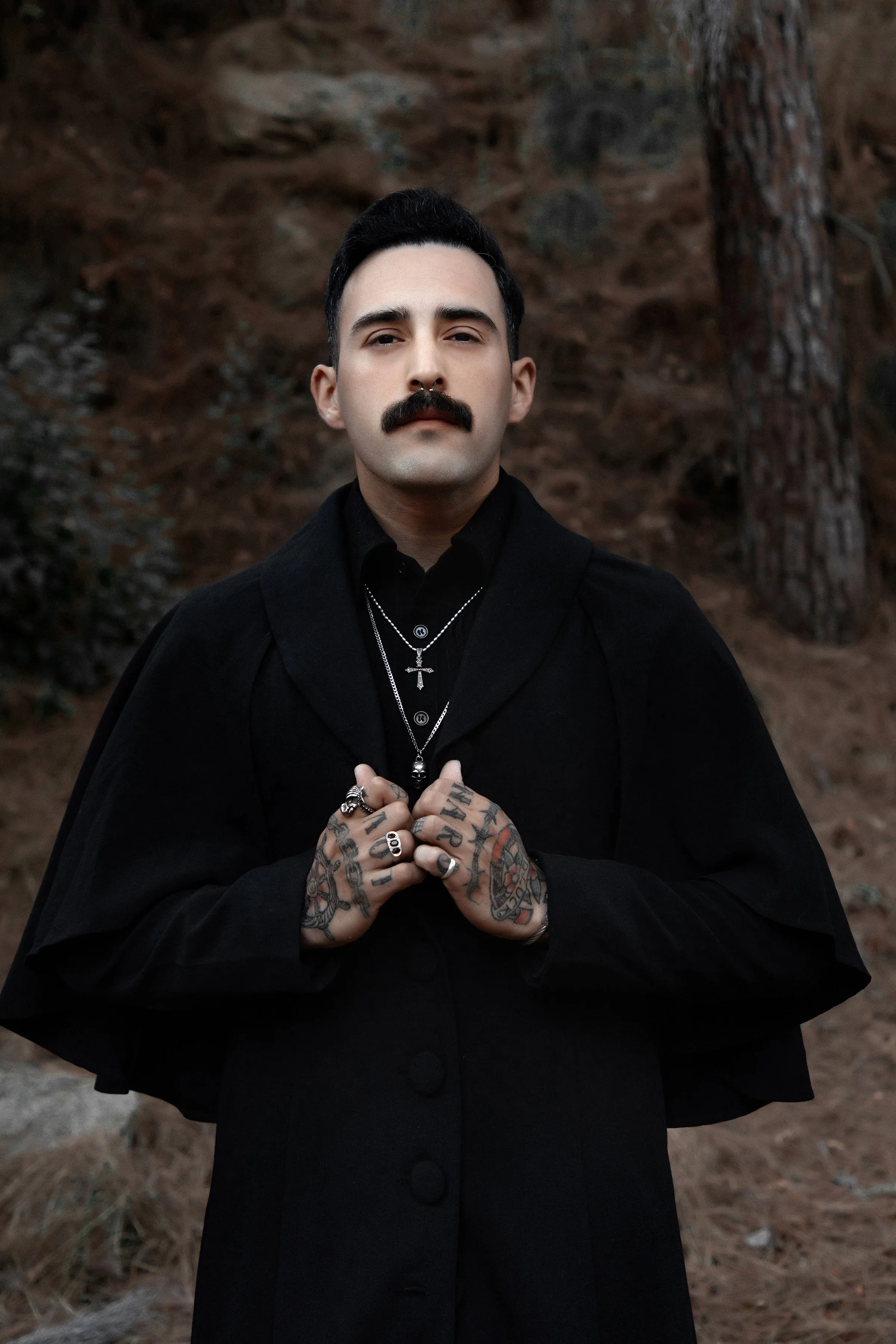 The Full-Length Nevermore Caped Coat