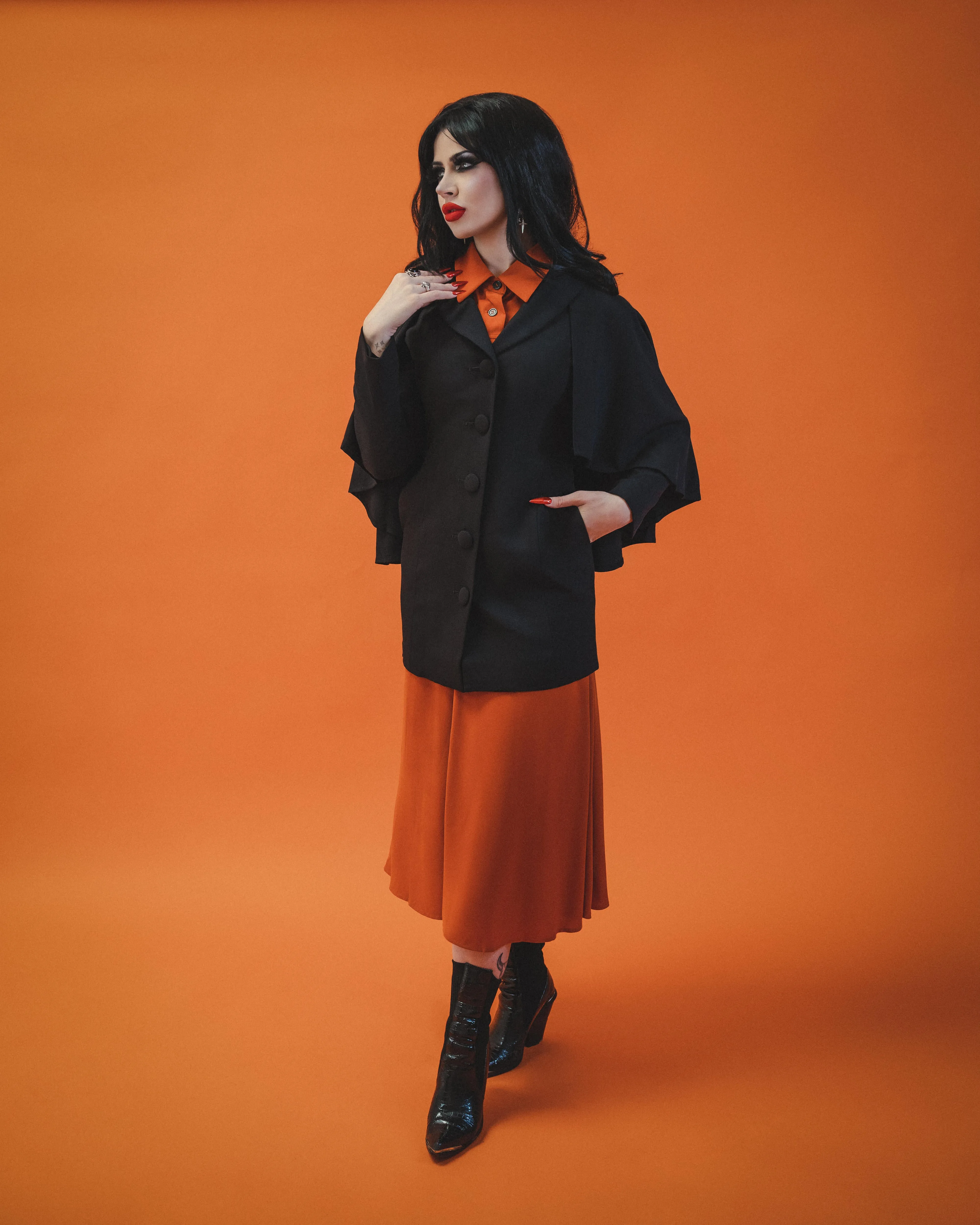 The Nevermore Caped Coat