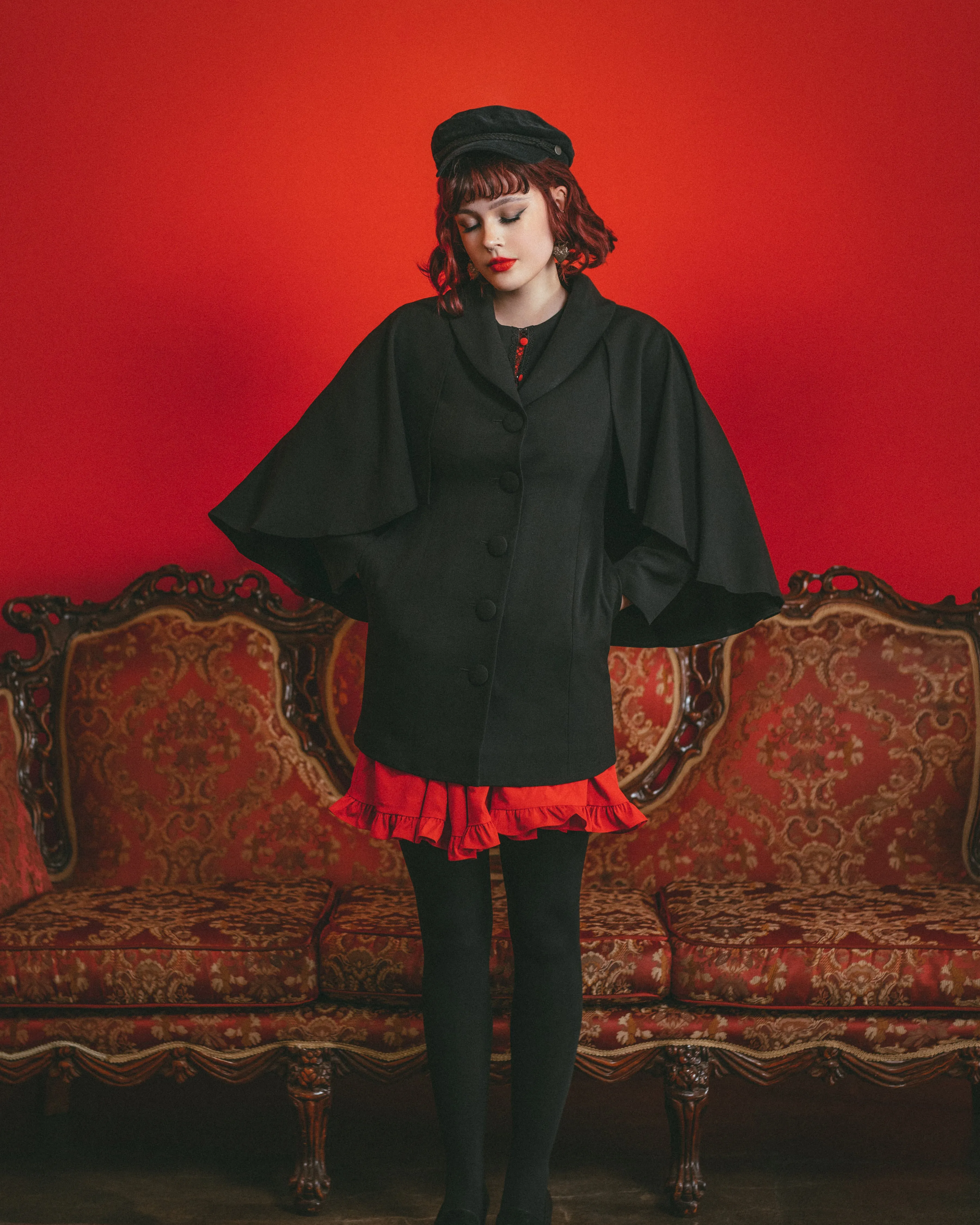 The Nevermore Caped Coat