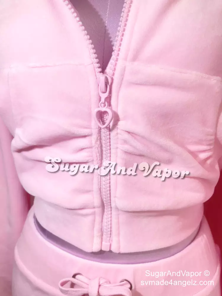 Tiana Set 2.0 Baby Pink Luxe Velour Tracksuit