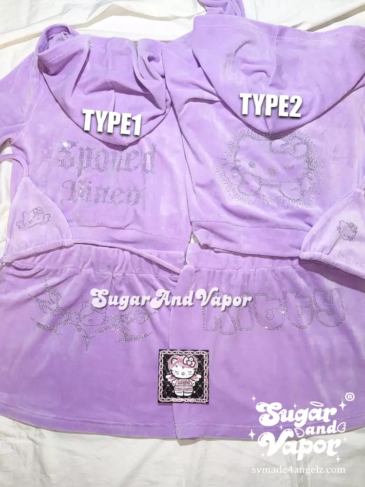 Tiana Set 2.0 Violet Luxe Velour Tracksuit