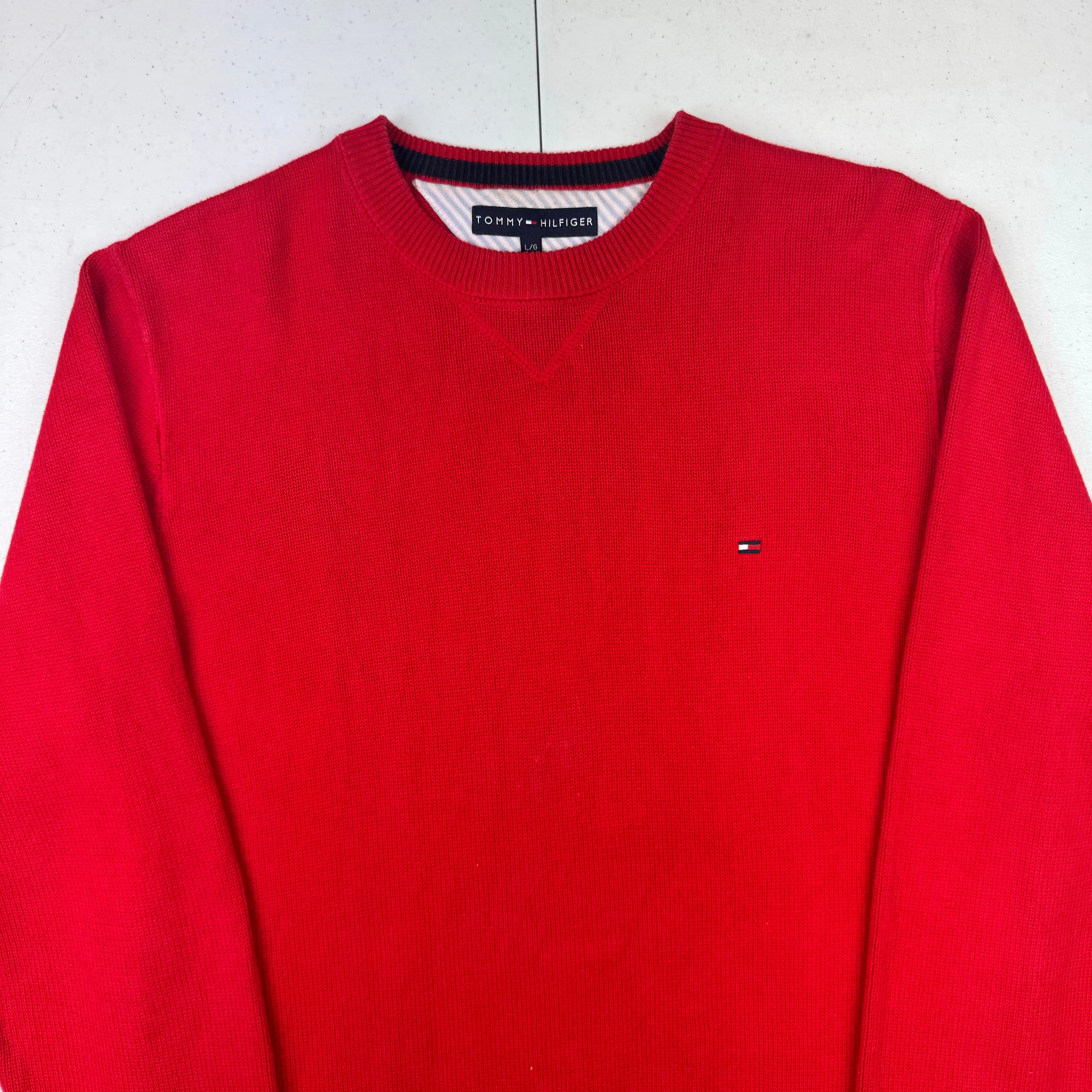 Tommy Hilfiger Roundneck Knitted Sweater Red