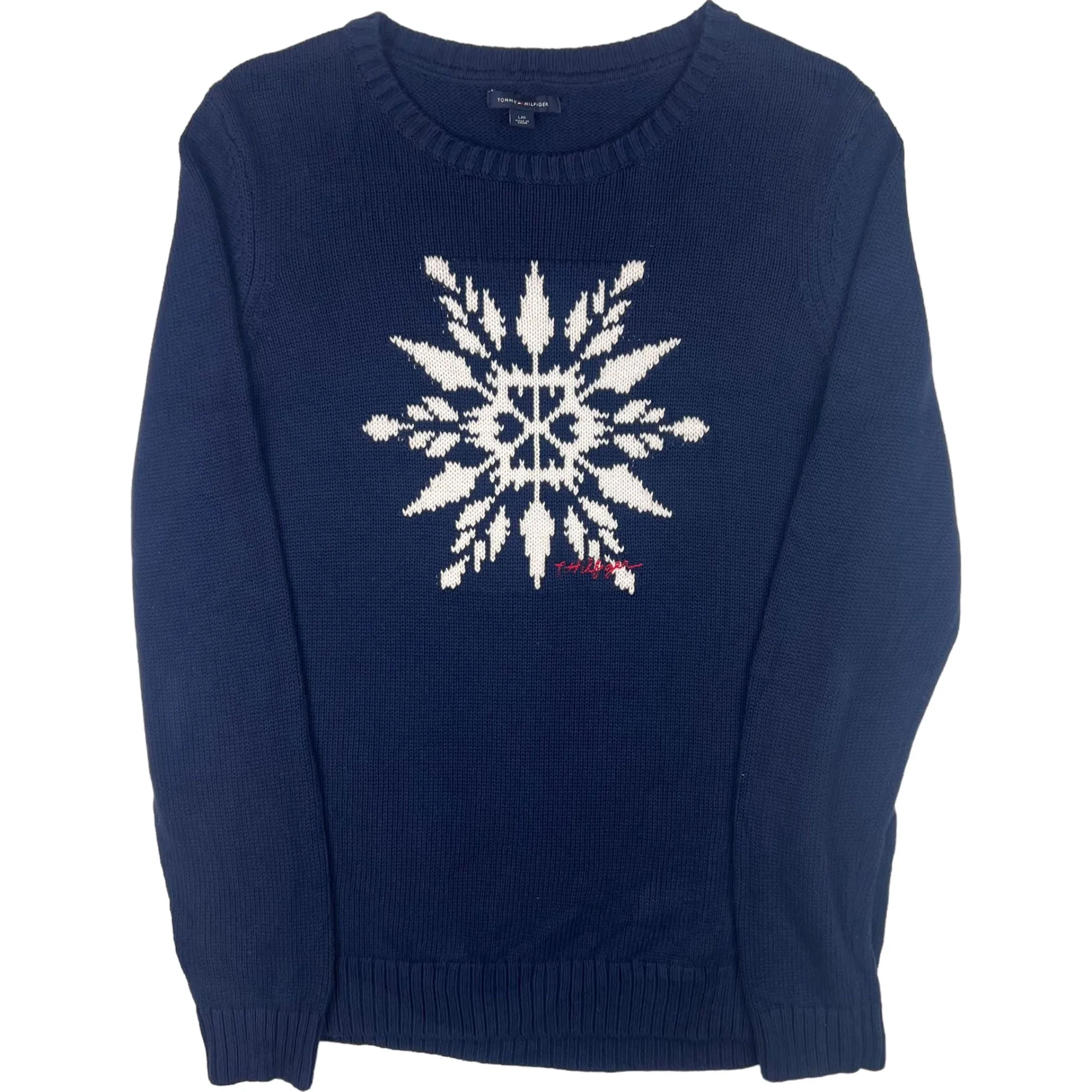 Tommy Hilfiger Snowflake Knitted Sweater Navy