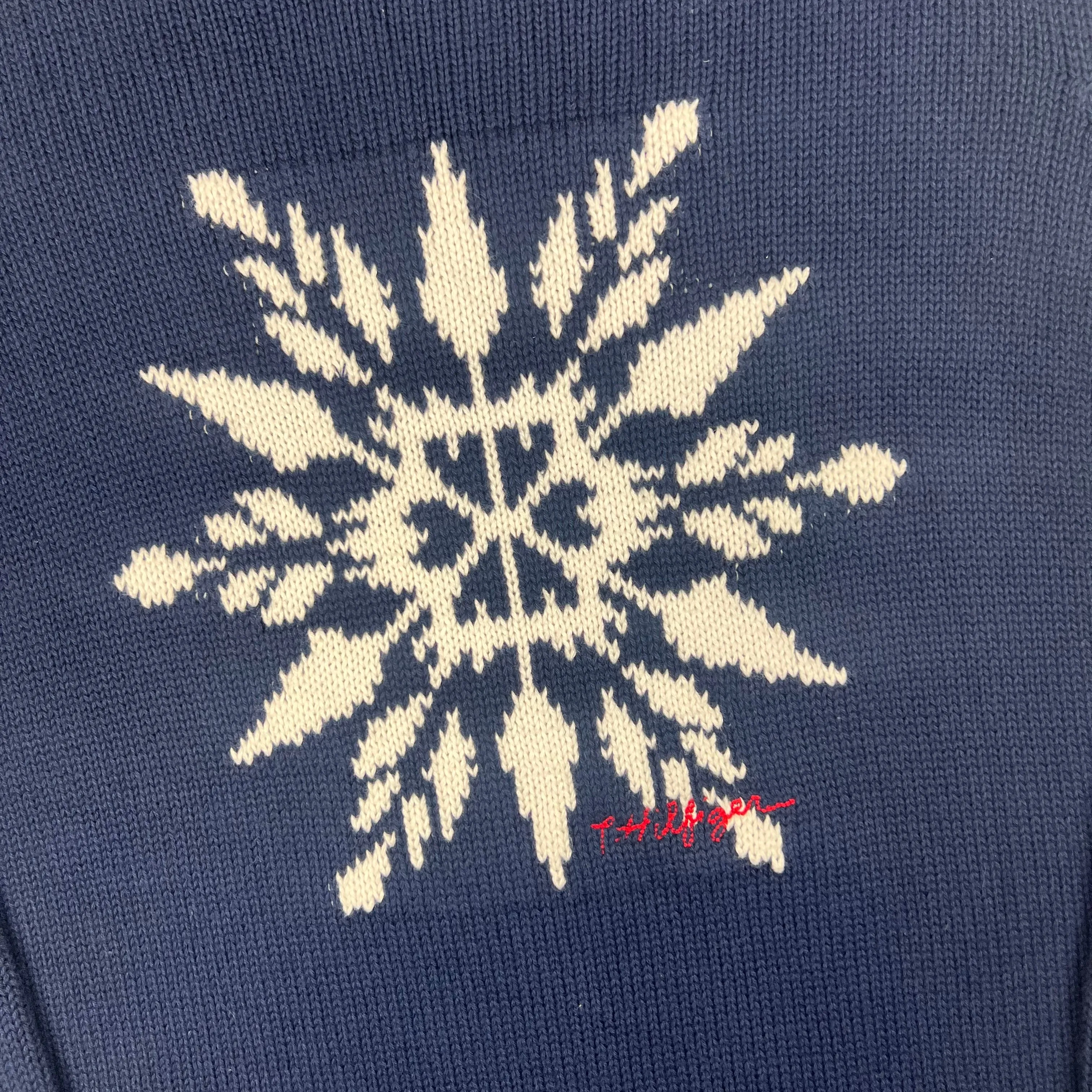 Tommy Hilfiger Snowflake Knitted Sweater Navy