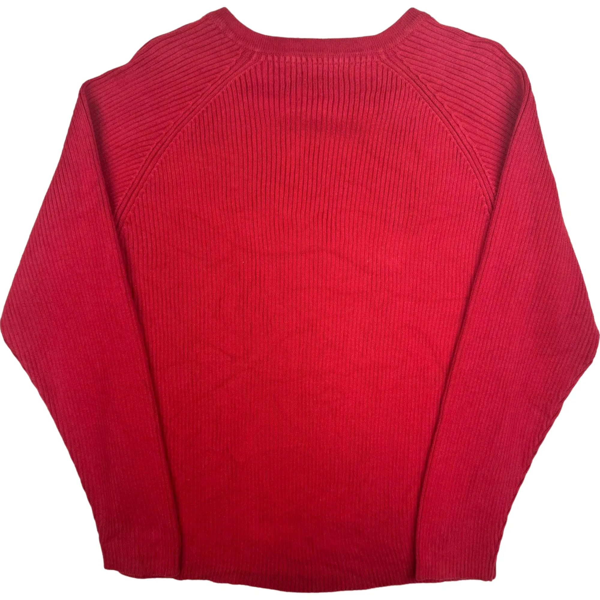 Tommy Hilfiger V-Neck Knit Sweater Red